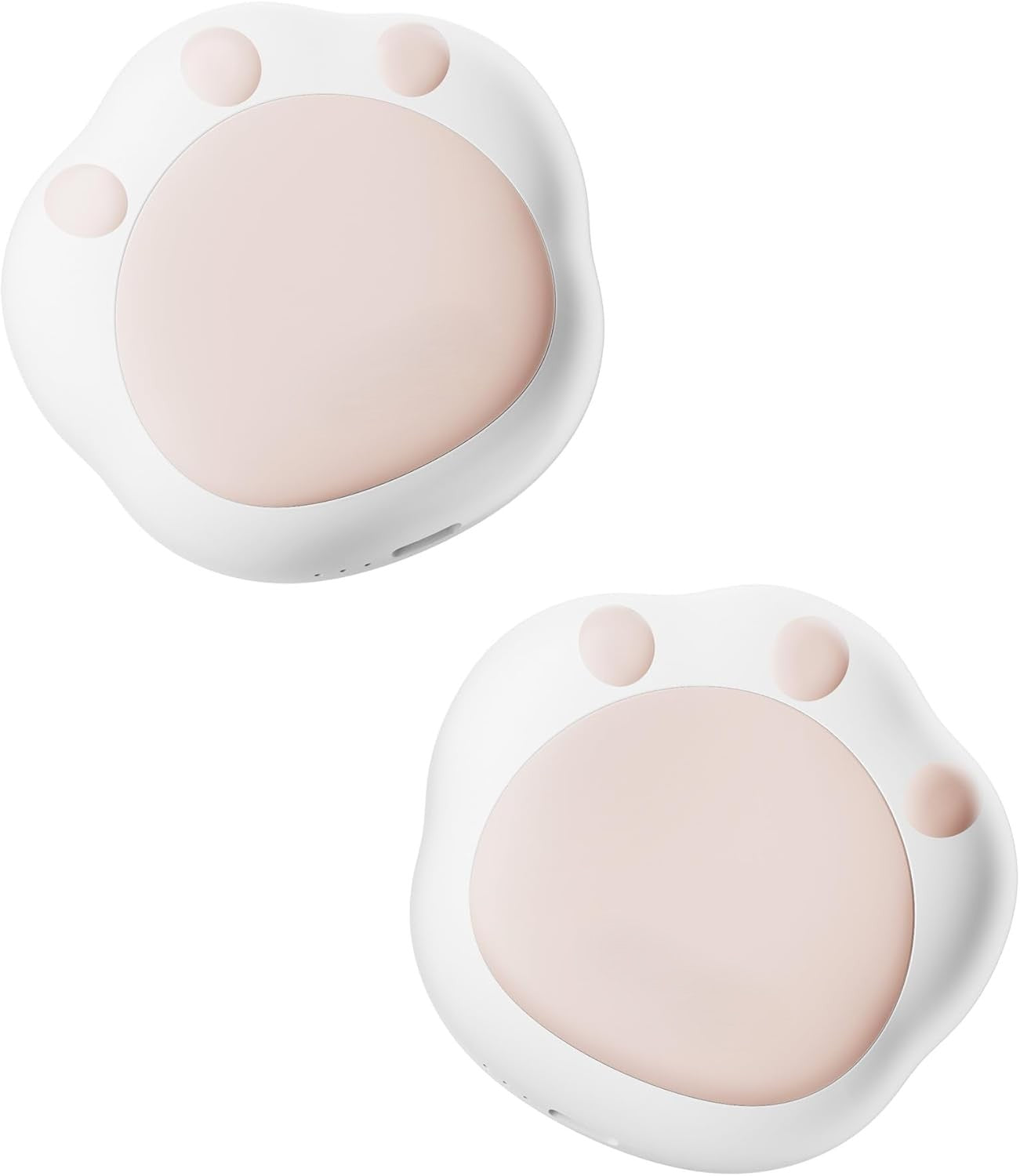 Hand Warmers Rechargeable, 2 Pack Cute Cat Paw Design 3 Levels Magnetic Electric Pocket Heater, Reusable Portable Hot Hands Stocking Stuffers Gifts