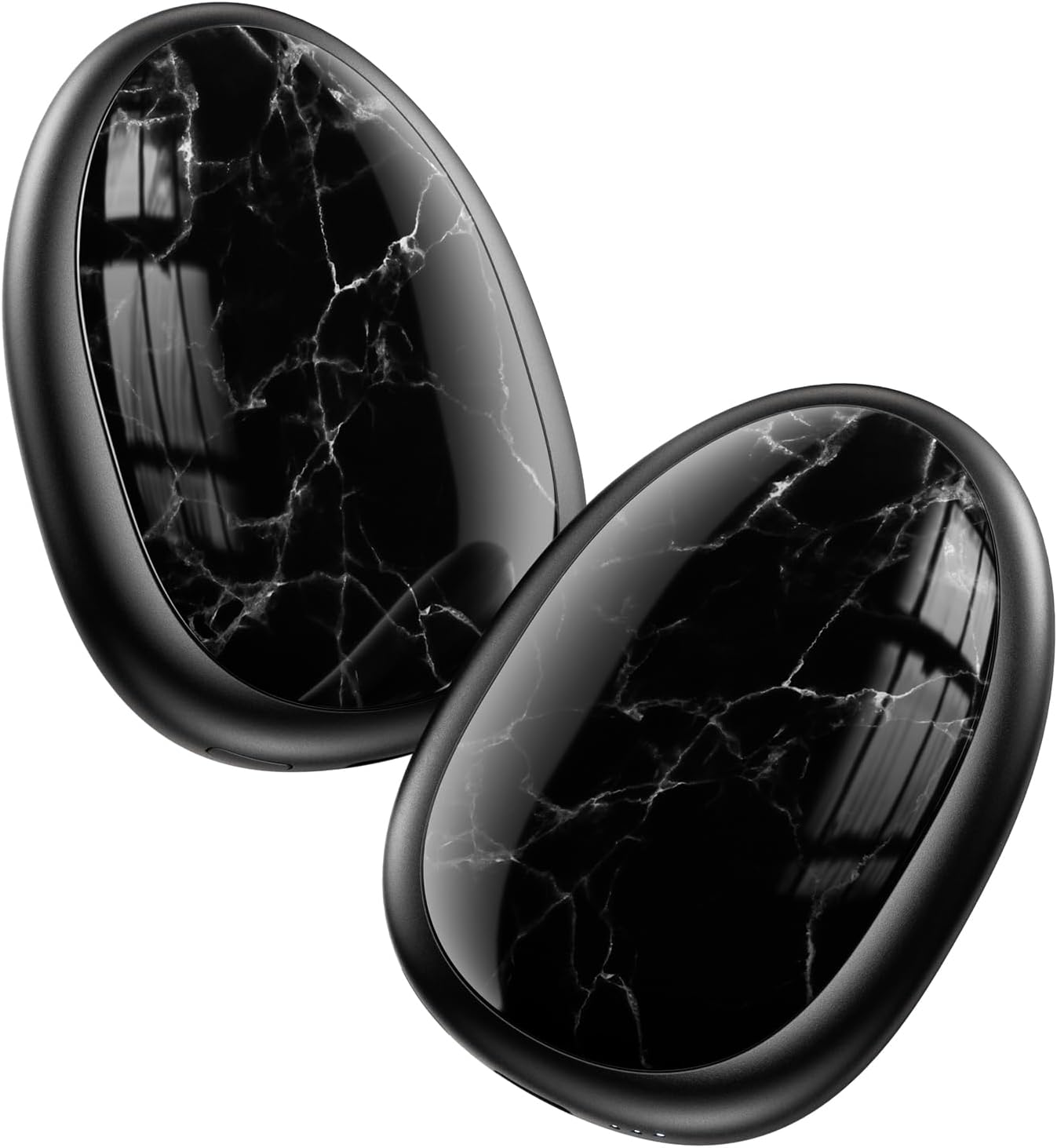 Hand Warmers Rechargeable 2 Pack, AI Temperature Control Electric Handwarmers, Stone Shape Portable Pocket Heater, Great Gift for Christmas Hunting, Golf